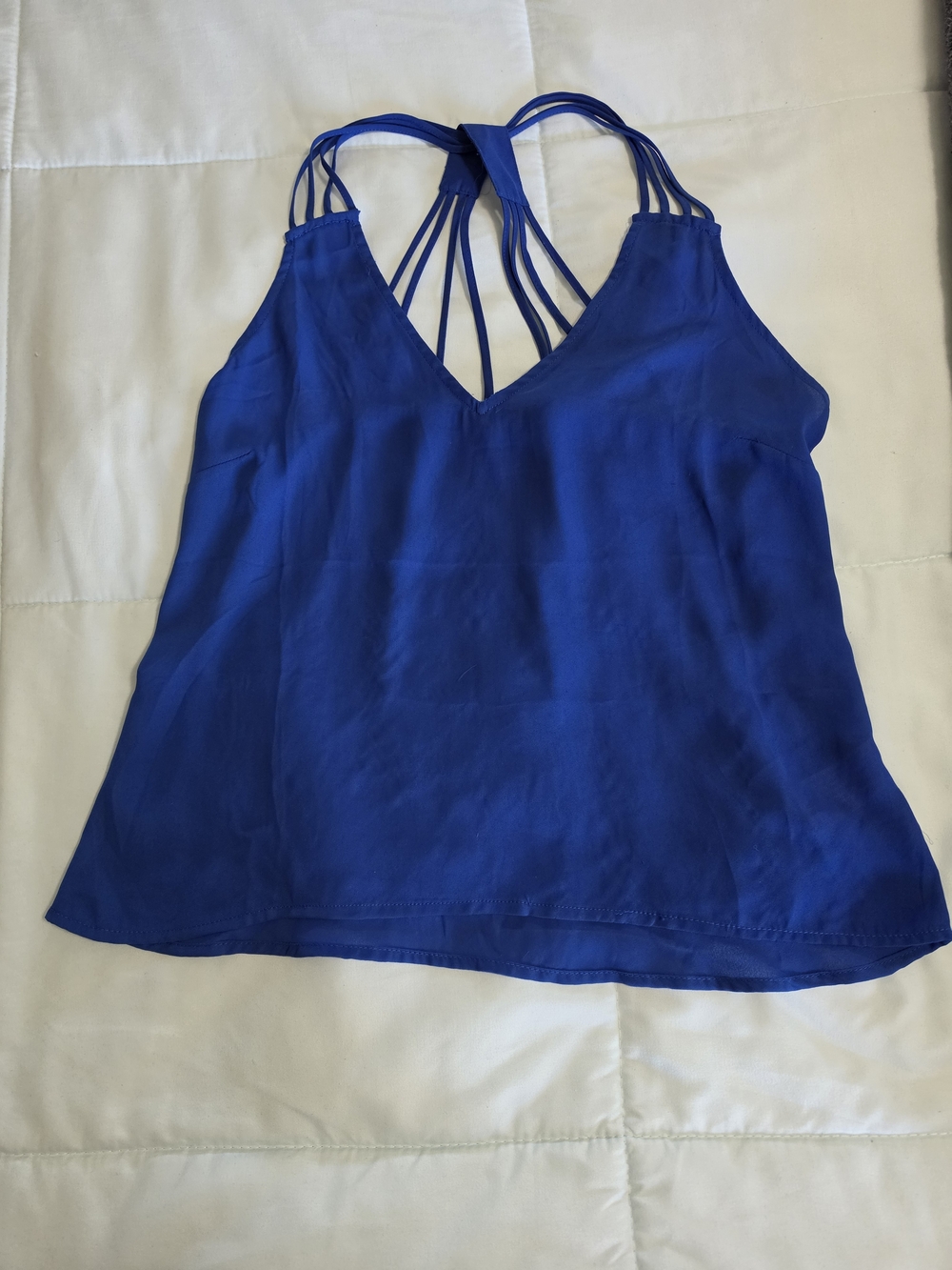 Forever 21 Royal Blue Strappy V-Neck Cami